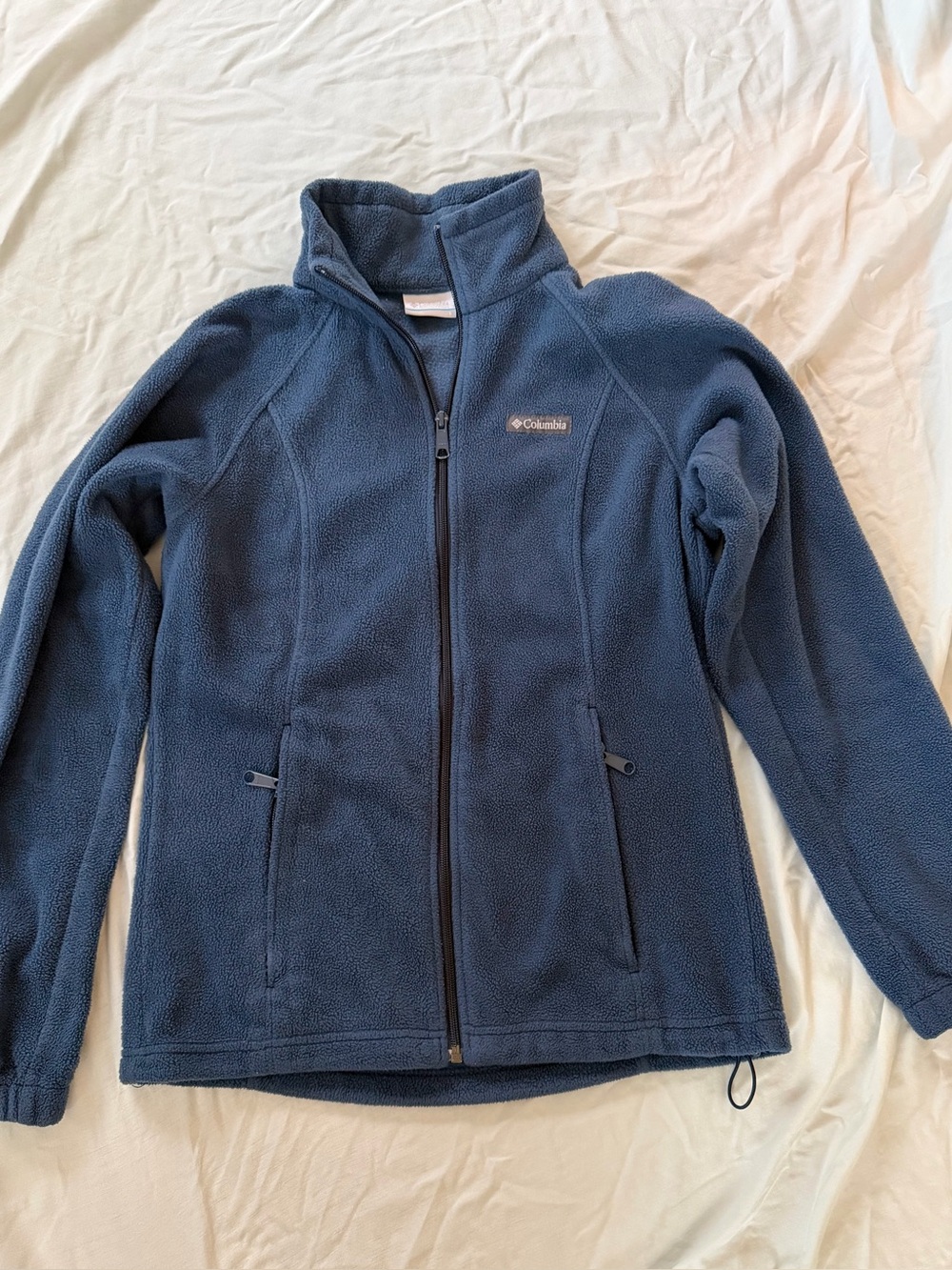 Columbia Navy Blue Full-Zip Fleece Jacket